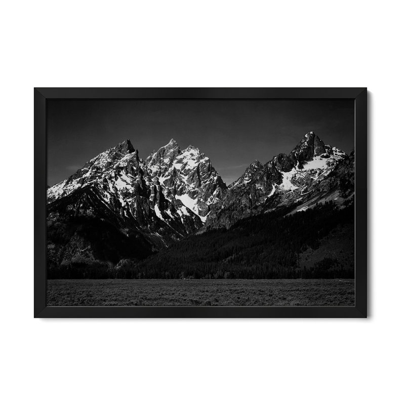 Affiche encadrée haut de gamme Grand Teton X par Ansel Adams, H 24 po x l 32 po