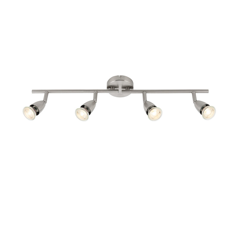 Eichler Semi Flush Mount, Satin Nickel