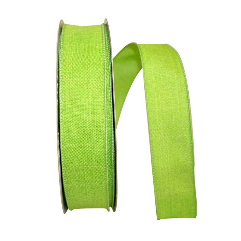 Ruban de lin câblé 1,5 po X50Yds, Vert citron