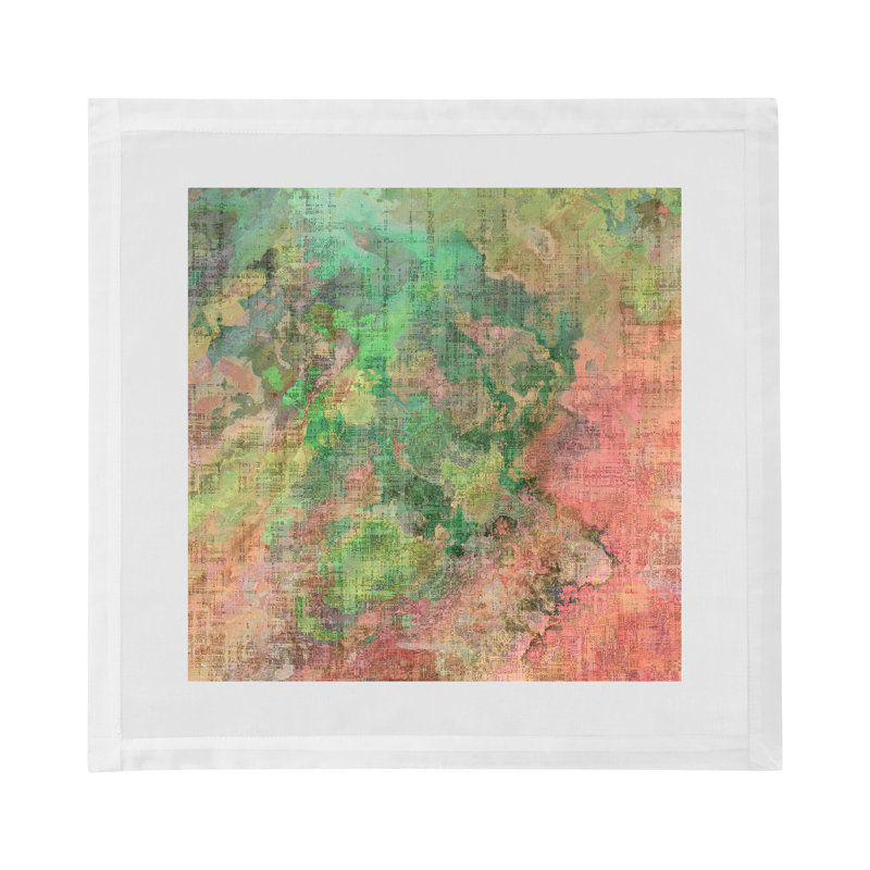 Watercolor Darling Cotton Sateen Dinner Napkins