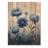 Dusky Blue Peonies In The Pasture I - Peonies Wood Wall Art - On Natural Pine Wood-335240896