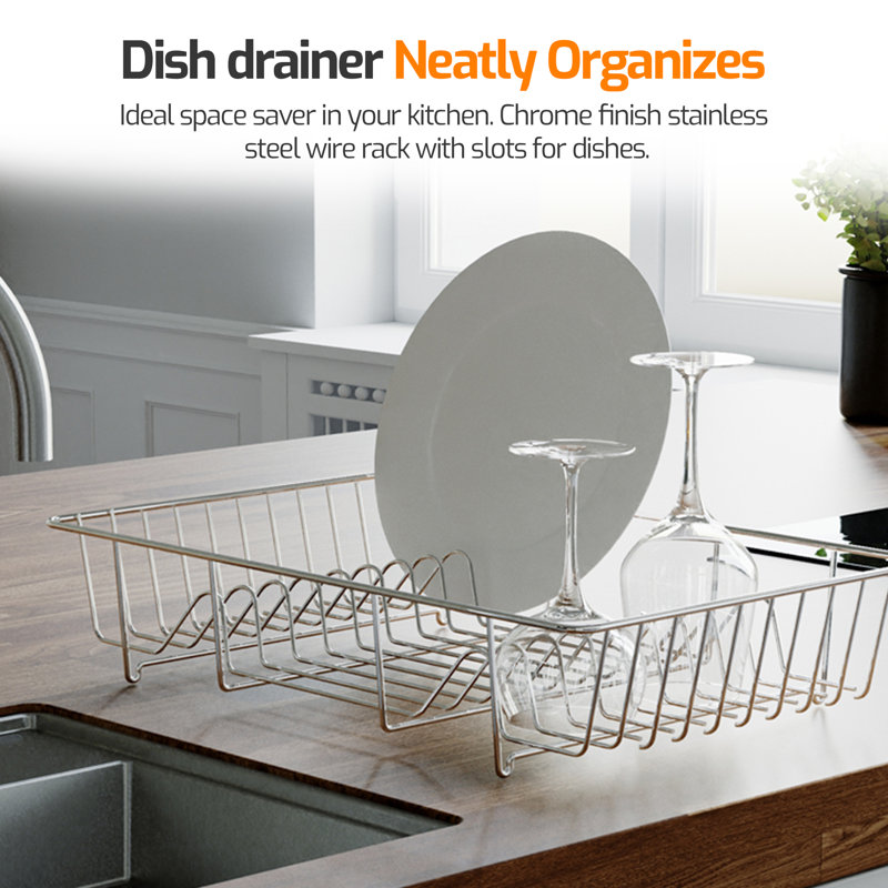 Large Rinse Basket Dish Rack