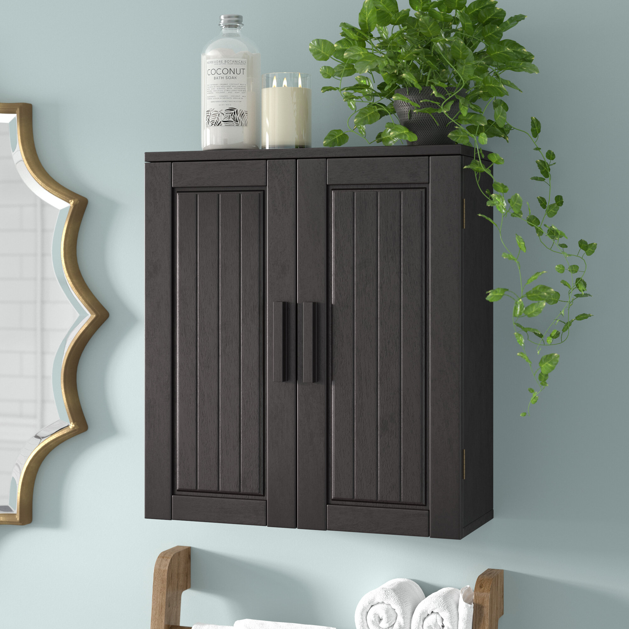 Meader Modern Wall-Mounted Bathroom Storage Cabinet – GDFStudio