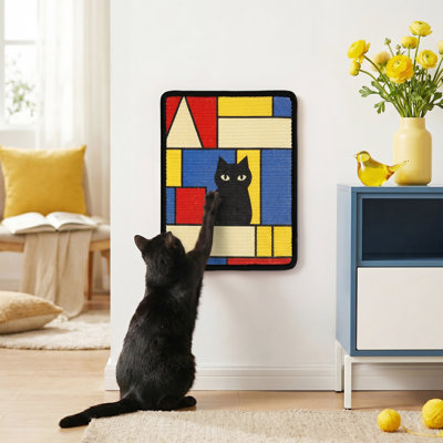  Grattoir pour chat mural en sisal