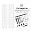 Portes de grange doubles pliantes 84 po en bois manufacturé double-126594005-126594007