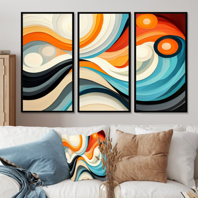 Cosmic Dance Of Colours II - Abstract Impressionism, ensemble d'art mural