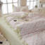 Ensemble de housse de couette en coton multicolore à volants-109792749-109792754