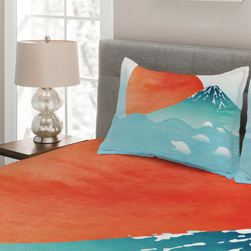Eclectic Polyester Coverlet, King Bedspread + 2 Shams