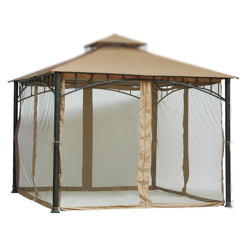 Pier Surplus Beige Screen for Gazebo, 84" H x 142" W x 142" D
