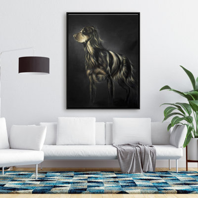 Picard Spaniel Print On Canvas