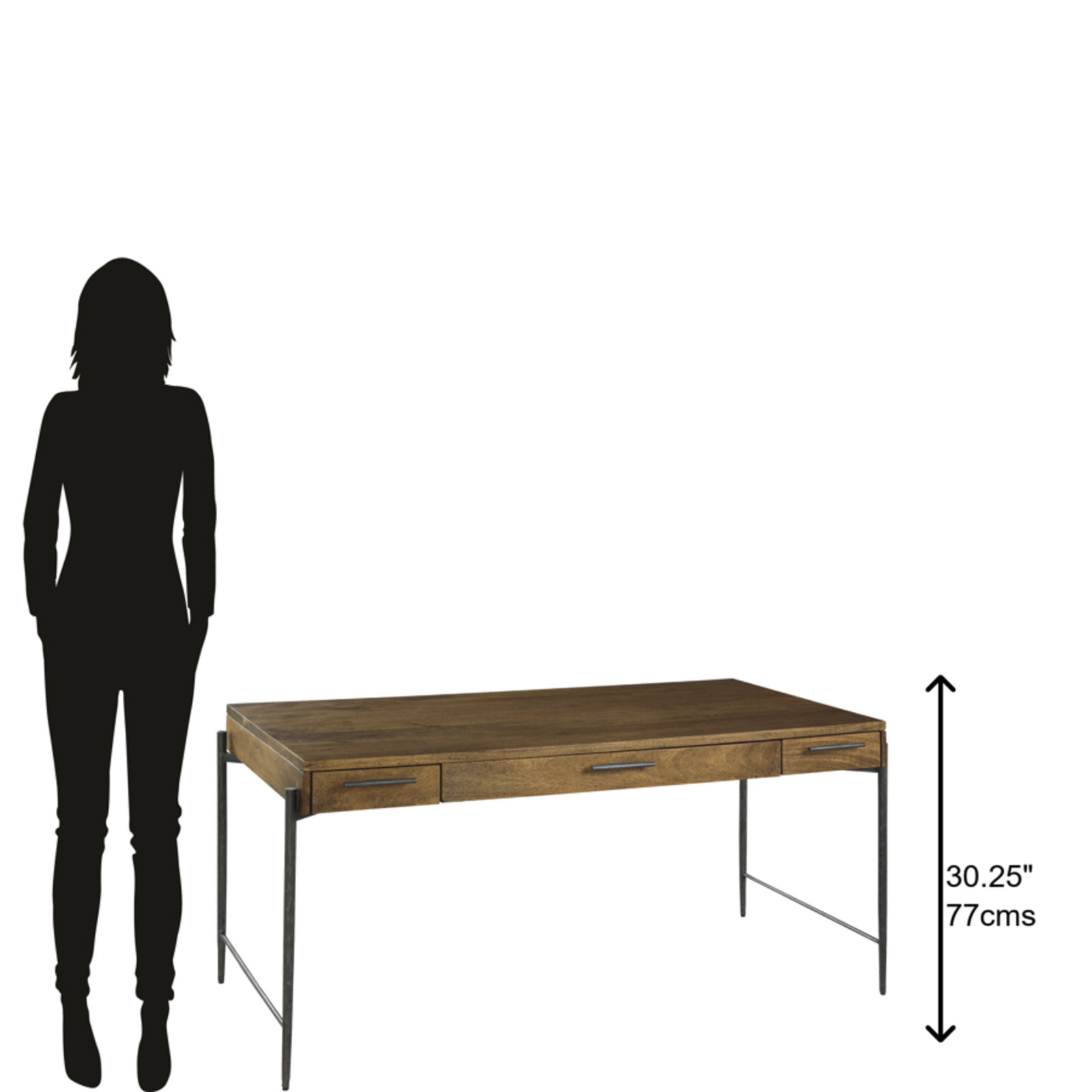 Hutchinson 60.25 " Mango Writing Desk