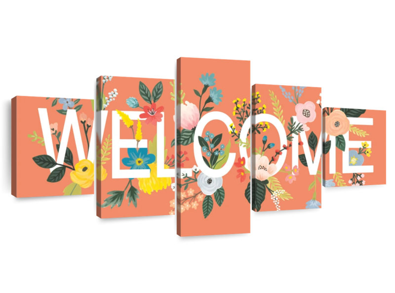 Wild Garden Welcome Wall Sign