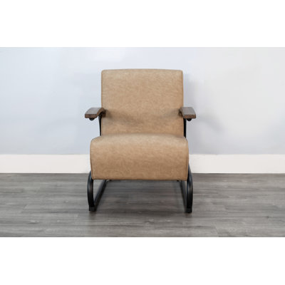  Nash Modern Industrial Accent Chair with Metal Frame