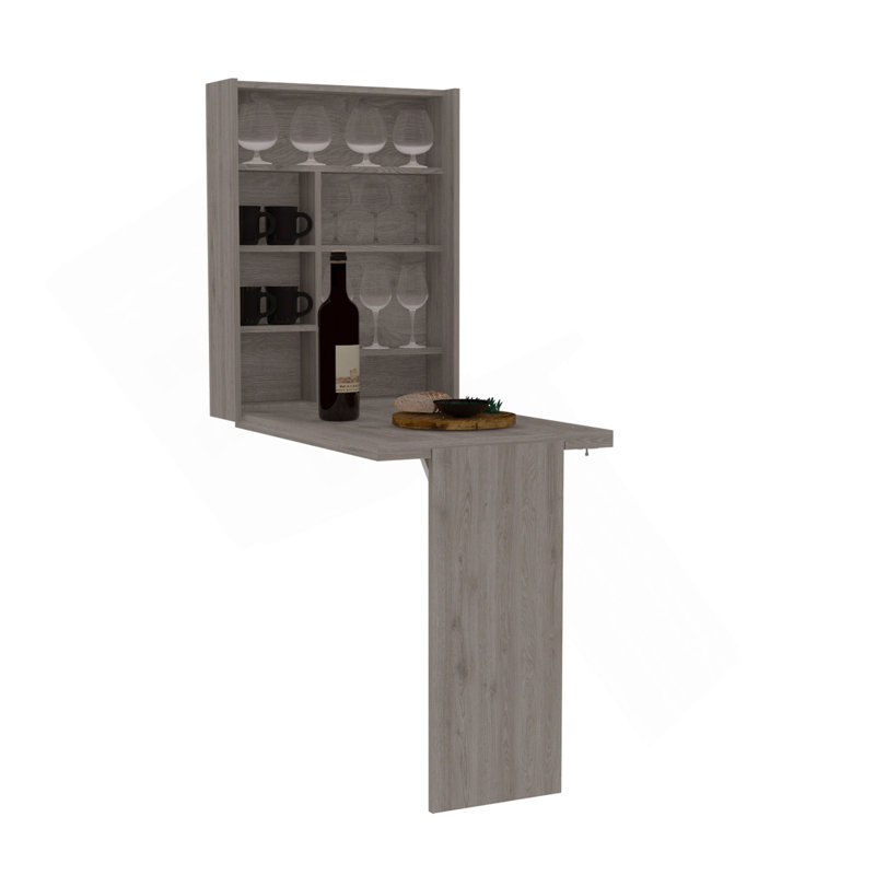Table pliante Dalton avec base et tablettes