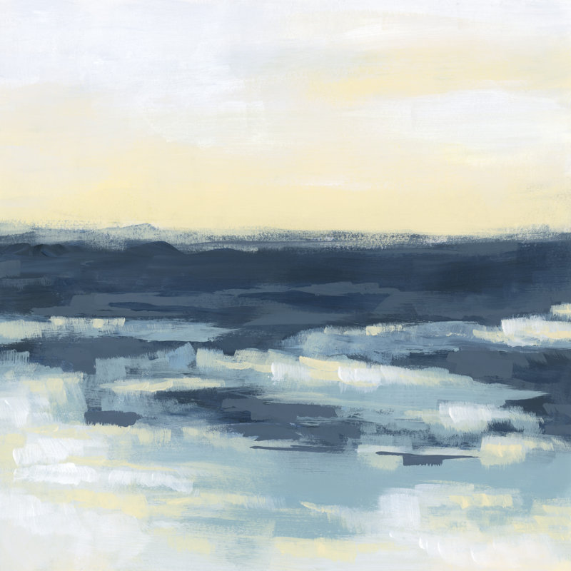 Golden Surf I by June Erica Vess - Wrapped Canvas Print, 30cm H x 30cm W x 3.8cm D