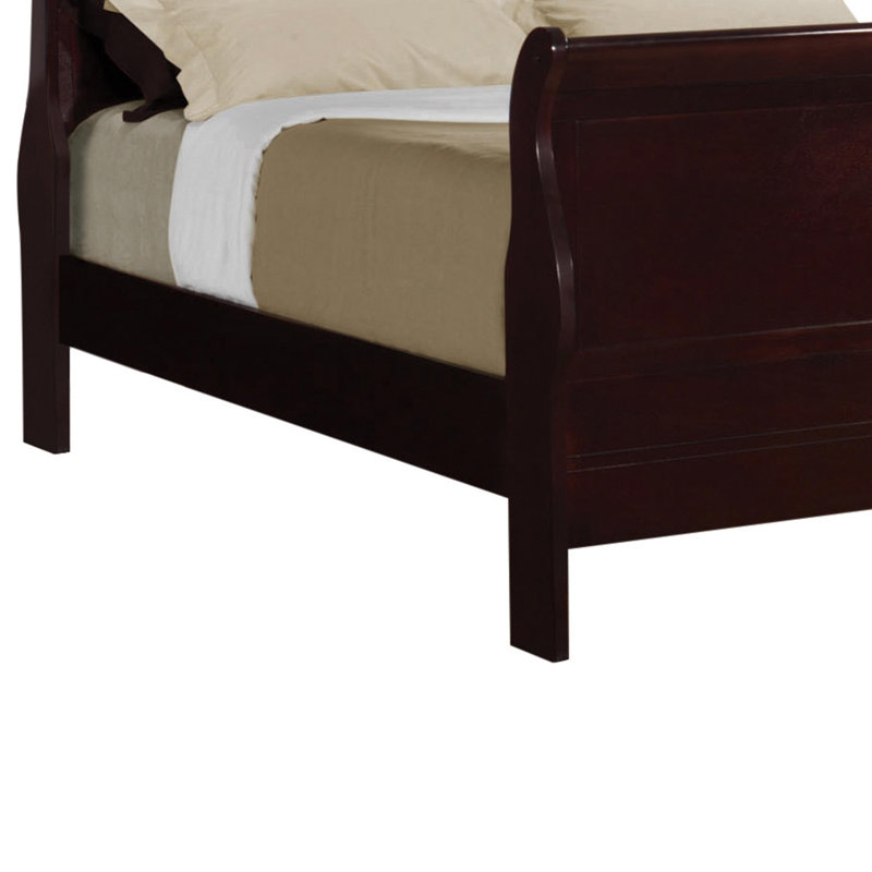 Woking Solid Wood Bed, Queen, Brown