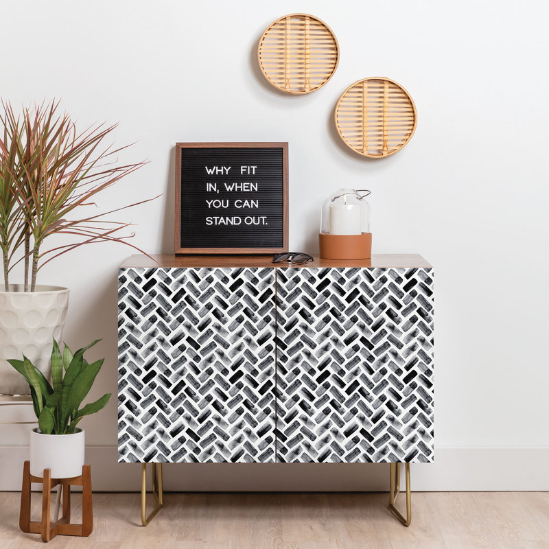 Crédence 2 portes Little Arrow Design Co Arcadia, Brun