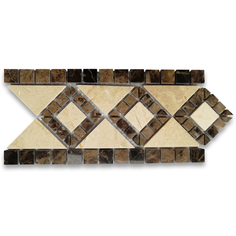 4 in. x 7.5 in. Marble Tile