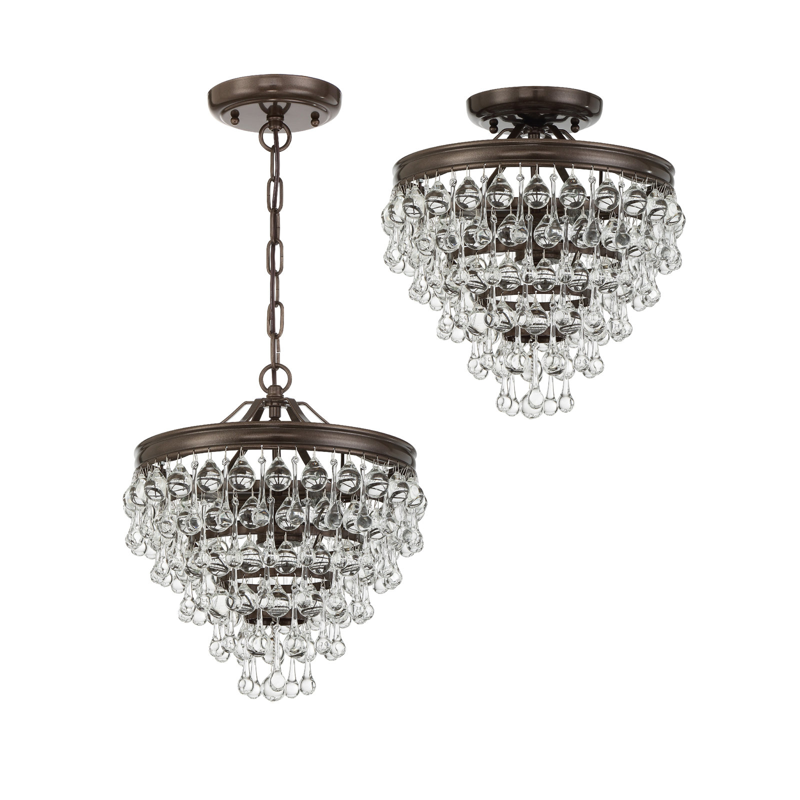 Omalley Dimmable Stainless Steel 3-Light Pendant, Oil-Rubbed Bronze