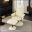 Fauteuil inclinable avec repose-pieds - pivotant à 360 °, vibration à 5 points, siège chauffant, fauteuil inclinable réglable en cuir de polyuréthane à 140 ° pour une détente ultime-363953464