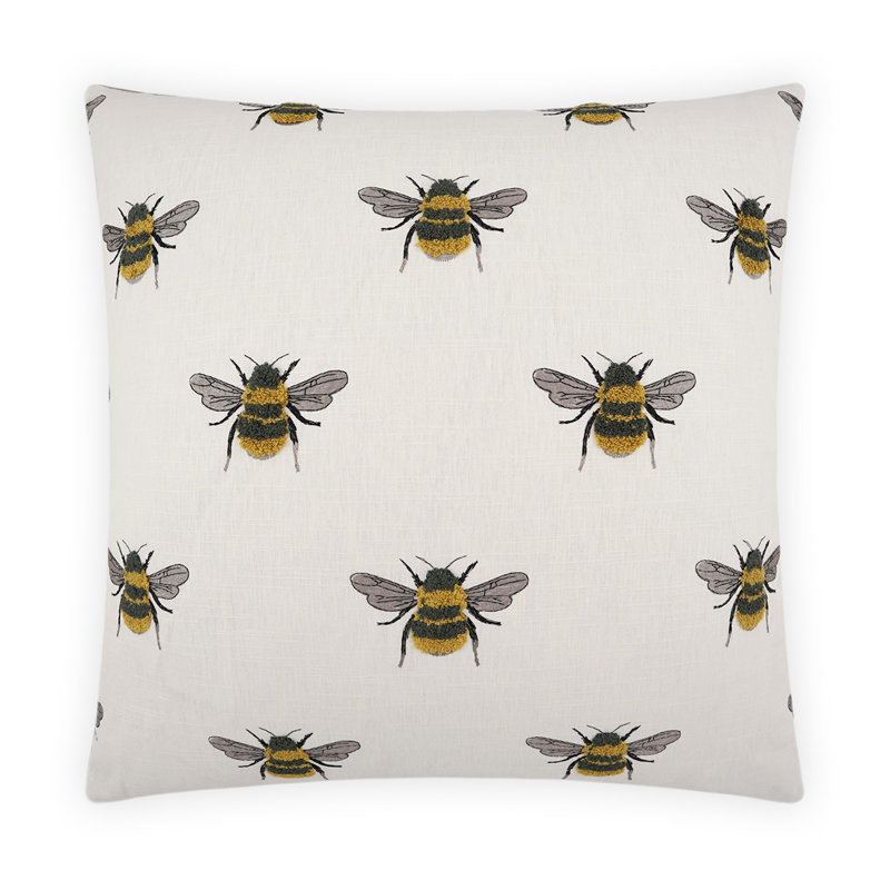 Busy Pillow Cover & Insert, White, Square 20"