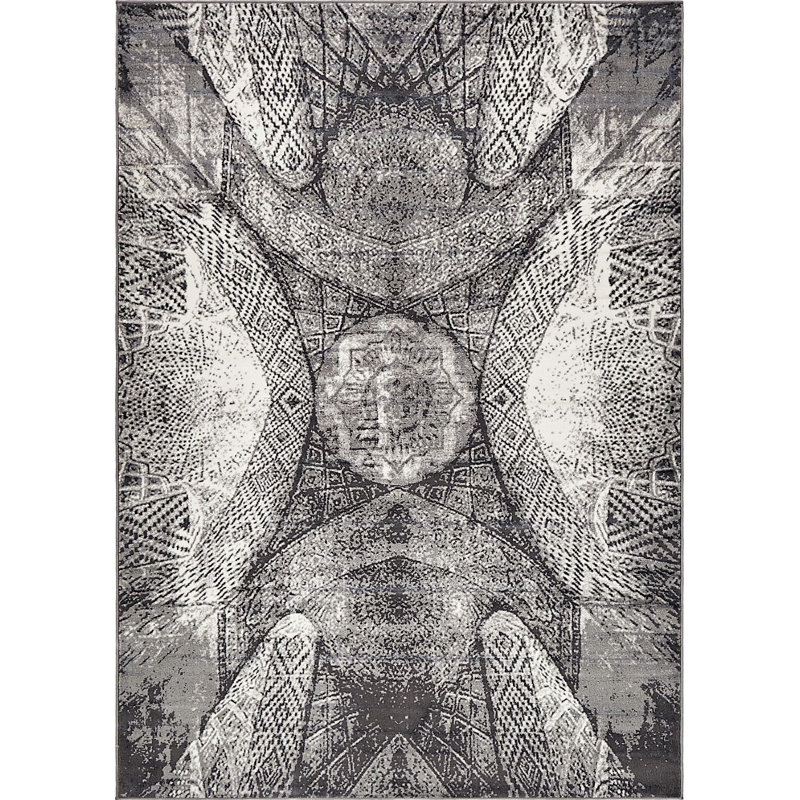 Ahron Ikat Indoor Rug, Rectangle 7' x 10'