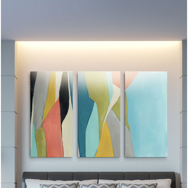 « geoscape ii », reproduction d’impression à multiples images sur toile, H 40 po x l 60 po x P 1,5 po