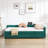 Upholstered Daybed with Trundle,sturdy wooden bed frame, modern diamond grid design,for Bedroom, Guest Room (Emerald)-1584467298