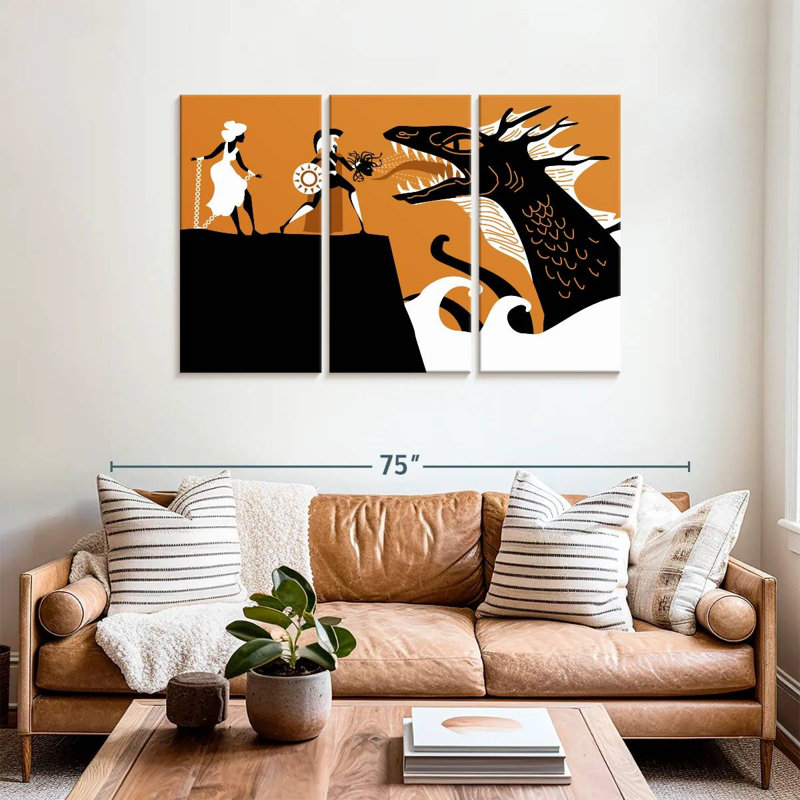 Perseus Saving Andromeda, 36" H x 57" W