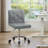 Armless Desk Chair Set Of 2, Mid Back Swivel Office Chair, Adjustable Task Chair With Rolling Wheels And Modern Tufted-353128353