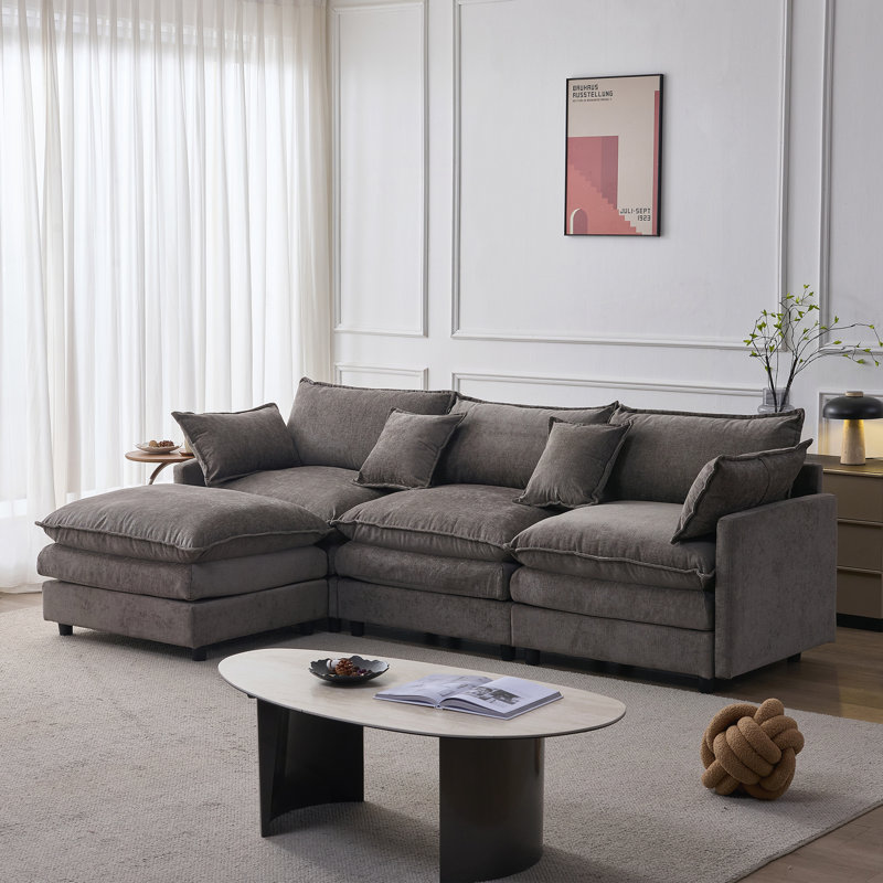 Canapé modulaire modulaire, Gris