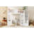Twin-Over-Twin Bunk Bed With Changeable Table, Bunk Bed Turn Into Upper Bed And Down Desk -White