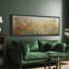 «Orange Green Wildflower», art mural, impression numérique sur toile, art numérique-111653969-111653971