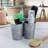 Towle Living Galvanized Hammered Round Cup/Flatware Caddy