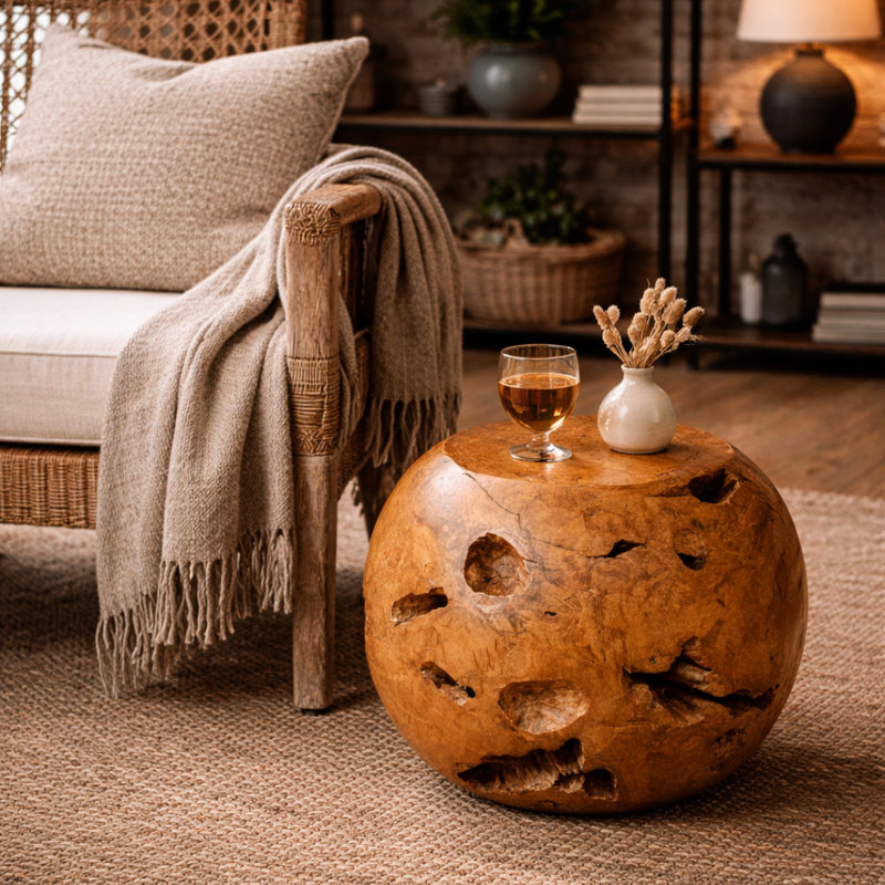 Table d'appoint en bois