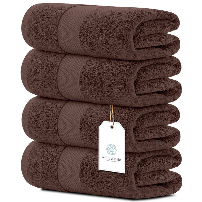 Serviette de bain 100% coton Aldercy, Brun