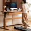 Bureau en cerisier rectangulaire en bois massif avec 2 tiroirs-628679980
