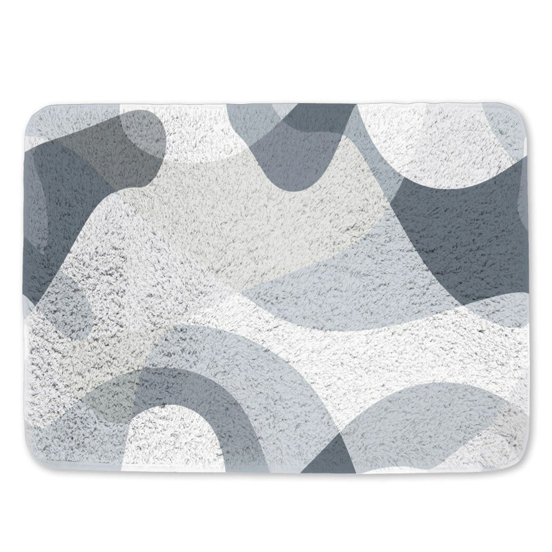 Tapis de bain en microfibre / microsuède Lucilia, L 17 po x L 24 po