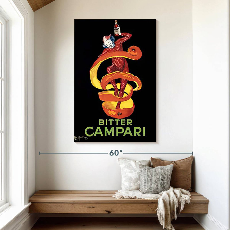 Tergel amer Campari, H 48 po x l 32 po