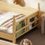 Lits sûrs pour enfants avec rangement, lit simple en bois aggloméré style Montessori pour la maison