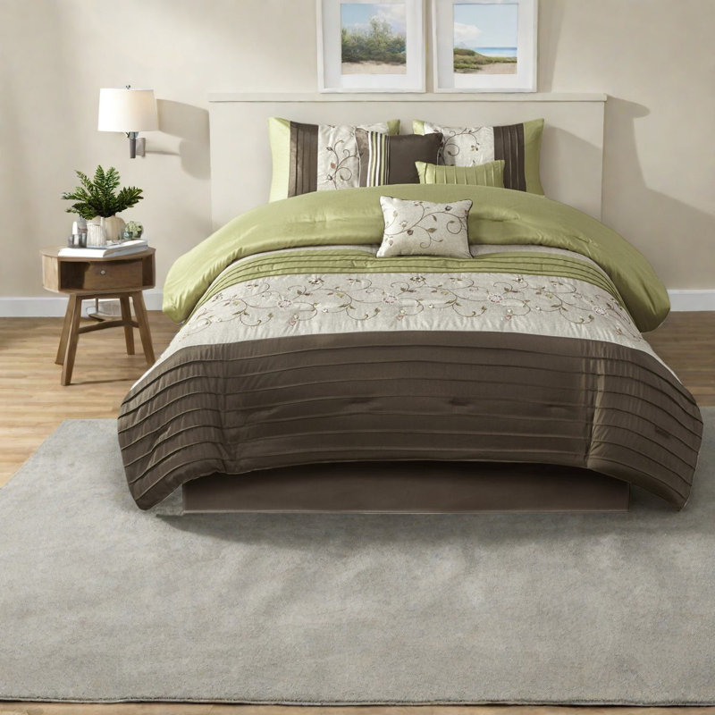 Ensembles de literie très élégants et très grands californiens, tissu en polyester, style transitionnel pour le confort de la maison