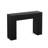 43.3" Fluted Narrow Console Table With Hidden Storage And Adjustable Shelves For Entryway, Black-371507001