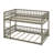 Space-Saving Queen Over Queen Bunk Bed With Ladder & Guardrails-1127610136