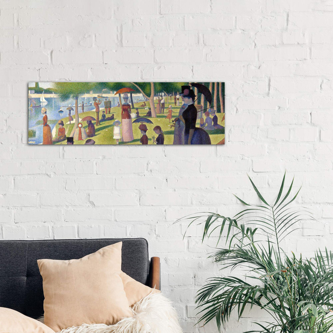 Sunday Afternoon On The Island Of La Grande Jatte by Georges Seurat - Wrapped Canvas Panoramic Painting