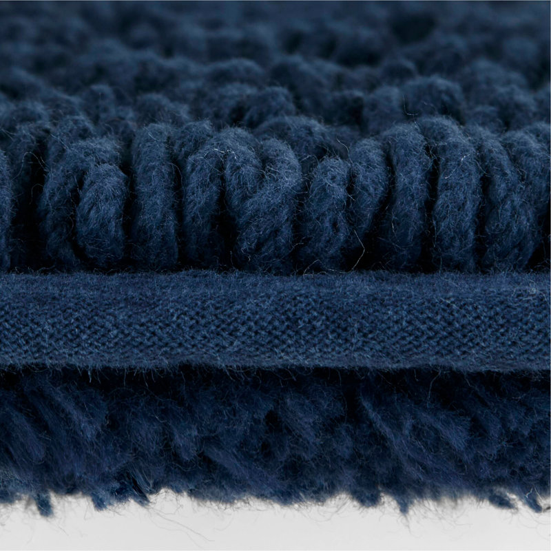 1 tapis de salle de bain réversible 100% coton touffeté 3000 g / m² 20X30, Rectangle 1 pi 8 po x 2 pi 6 po