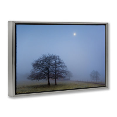 Blue Silence Landscape Floating Frame, design by Urtzi Vera
