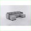 Canapé modulaire, canapé convertible en U modulaire à 4 places avec sièges de rangement | Gris clair | Standard-2056778904
