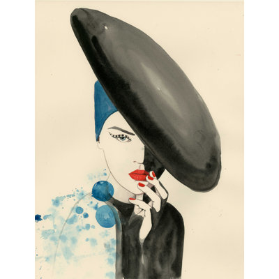 «The Fashionable Woman» - peinture sur toile tendue