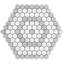 Juno Honeycomb 1" Hexagon Polished Marble Mosaic Tile-1612185715