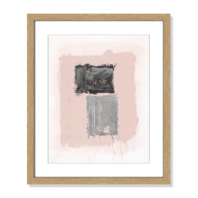 Pink, Black and Silver Shimmer II Print
